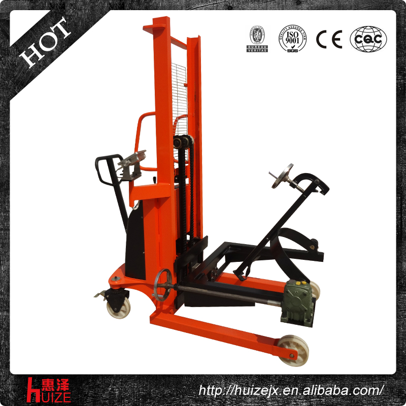 半電動(dòng)稱(chēng)重油桶車(chē)（夾鐵桶，手搖翻轉(zhuǎn)倒料）